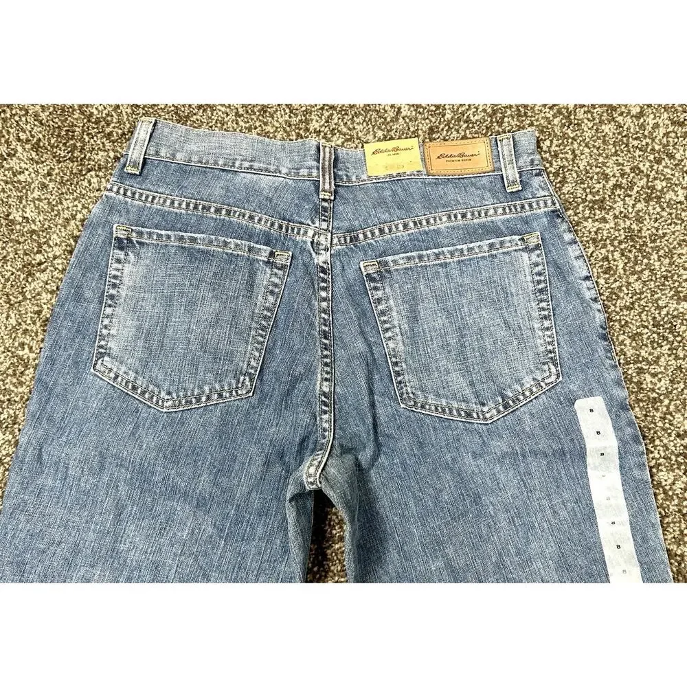 Brand New Eddie Bauer Boot Cut Jeans 100% Baumwolle Style 5117 Women's Size 8 - Picture 13 of 15